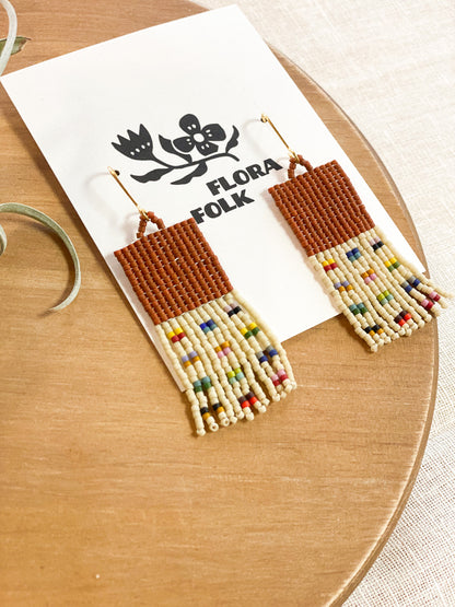 Maple Patchwork Earrings by Flora Folk