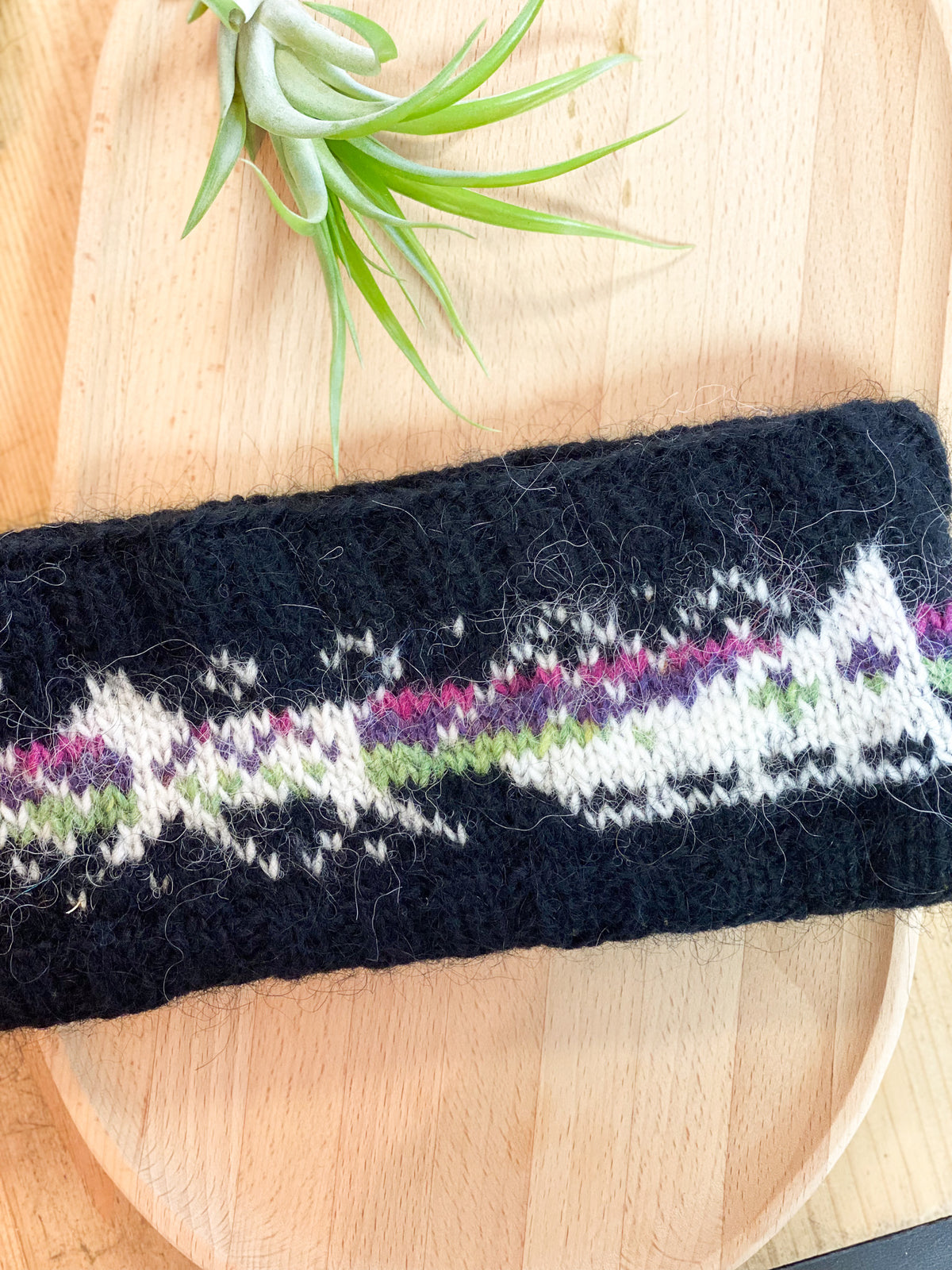 Aurora Dogsled Headband | Black by Kayleigh Knits