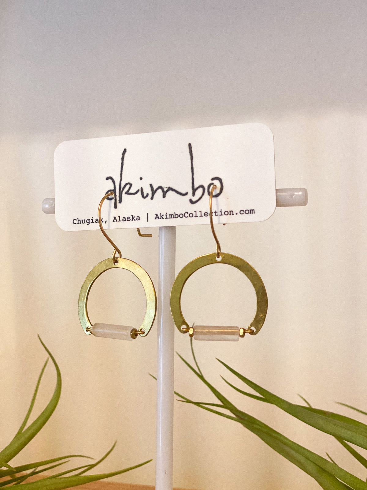 Aurora | Clear Quartz Earrings by Akimbo Collection