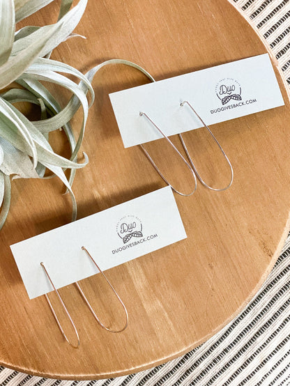 Selah Hammered Hoop Earrings by DUO Goods