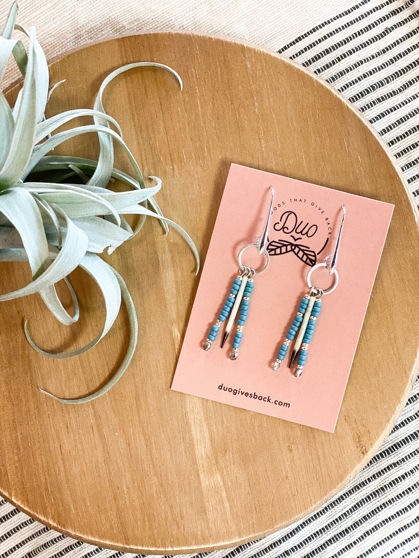Rayna Quill Beaded Earrings by DUO Goods