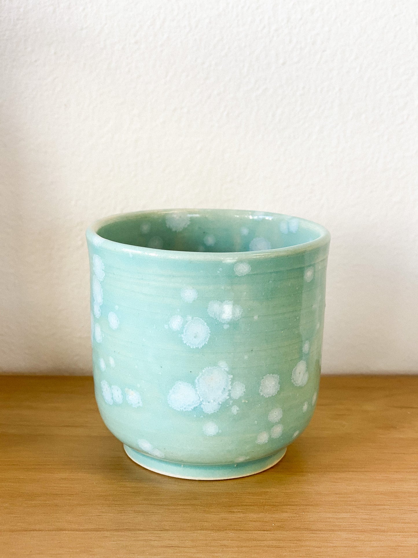 Blue Speckled Ceramic Cup by Little Fish Workshop