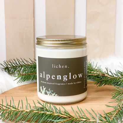 Alpenglow Soy Wax Candle by Lichen x Vellabox