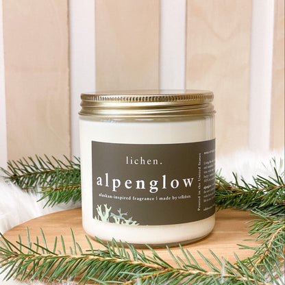Alpenglow Soy Wax Candle by Lichen x Vellabox