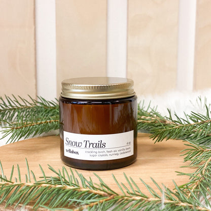 Snow Trails Soy Wax Candle by Vellabox