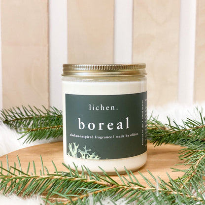 Boreal Soy Wax Candle by Lichen x Vellabox