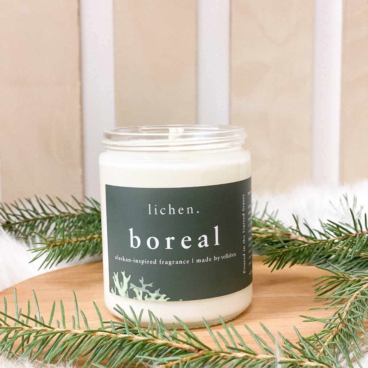 Boreal Soy Wax Candle by Lichen x Vellabox