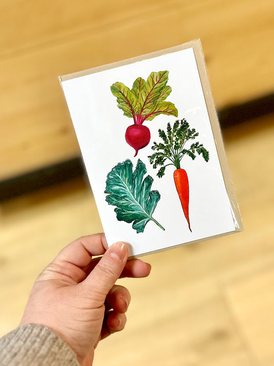 3 Veggies Card by Anya Toelle