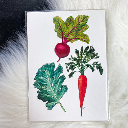 3 Veggies 5x7 Print by Anya Toelle