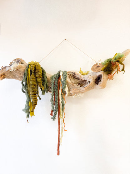 Autumn Lichen #6 Weaving by Wares by Maegan