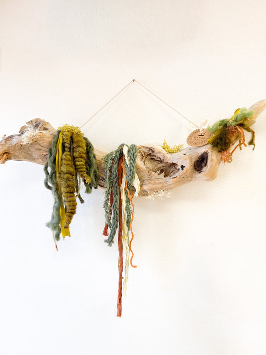 Autumn Lichen #6 Weaving by Wares by Maegan