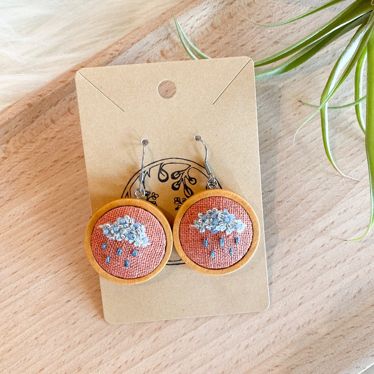 Smokey Clouds Earrings by Brittany Montour