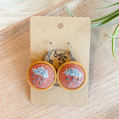 Smokey Clouds Earrings by Brittany Montour