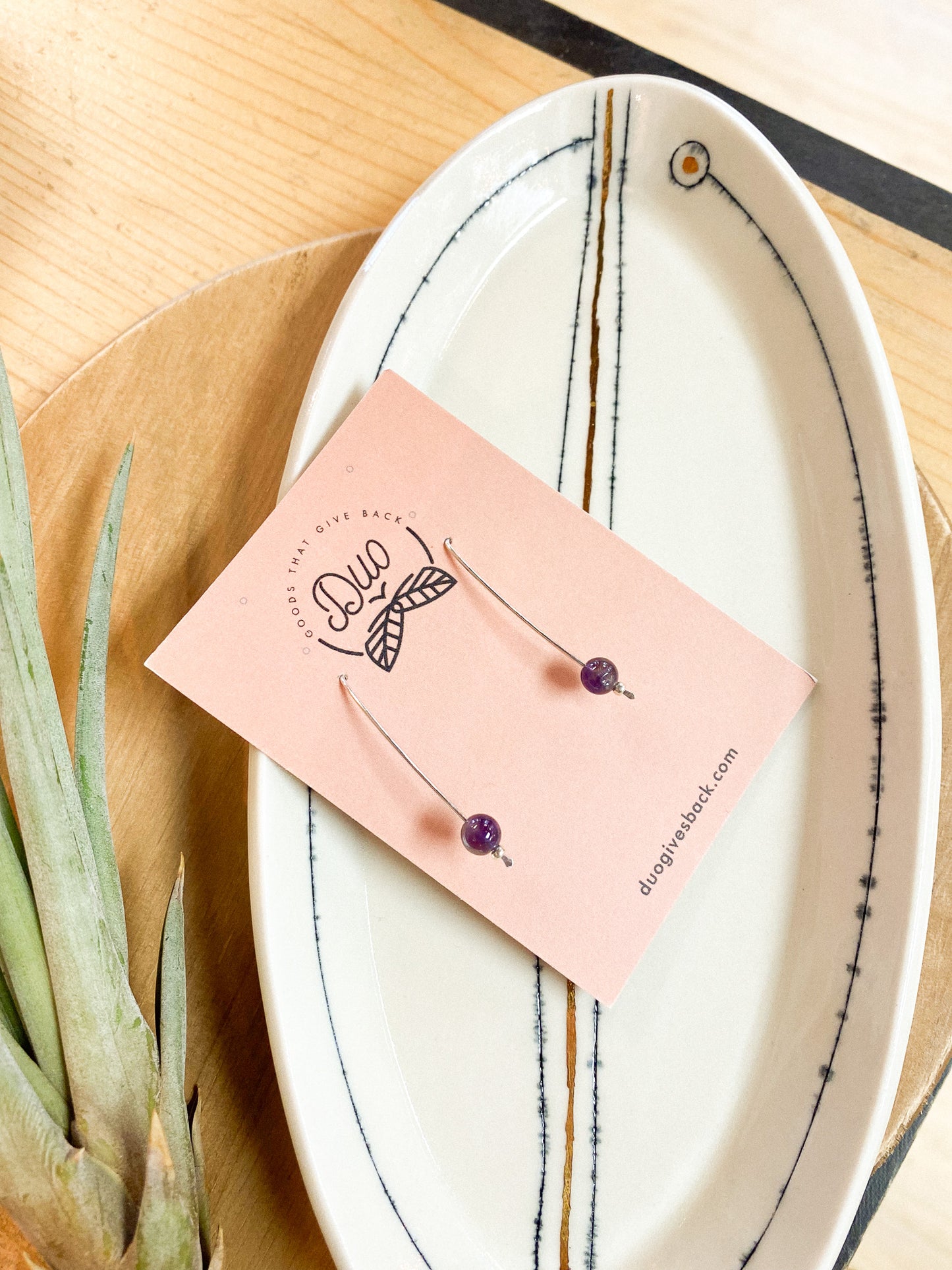 Dawn Threader Earrings by DUO Goods