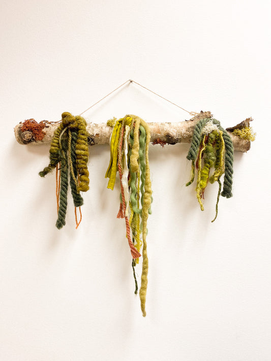 Autumn Lichen #9 Weaving by Wares by Maegan