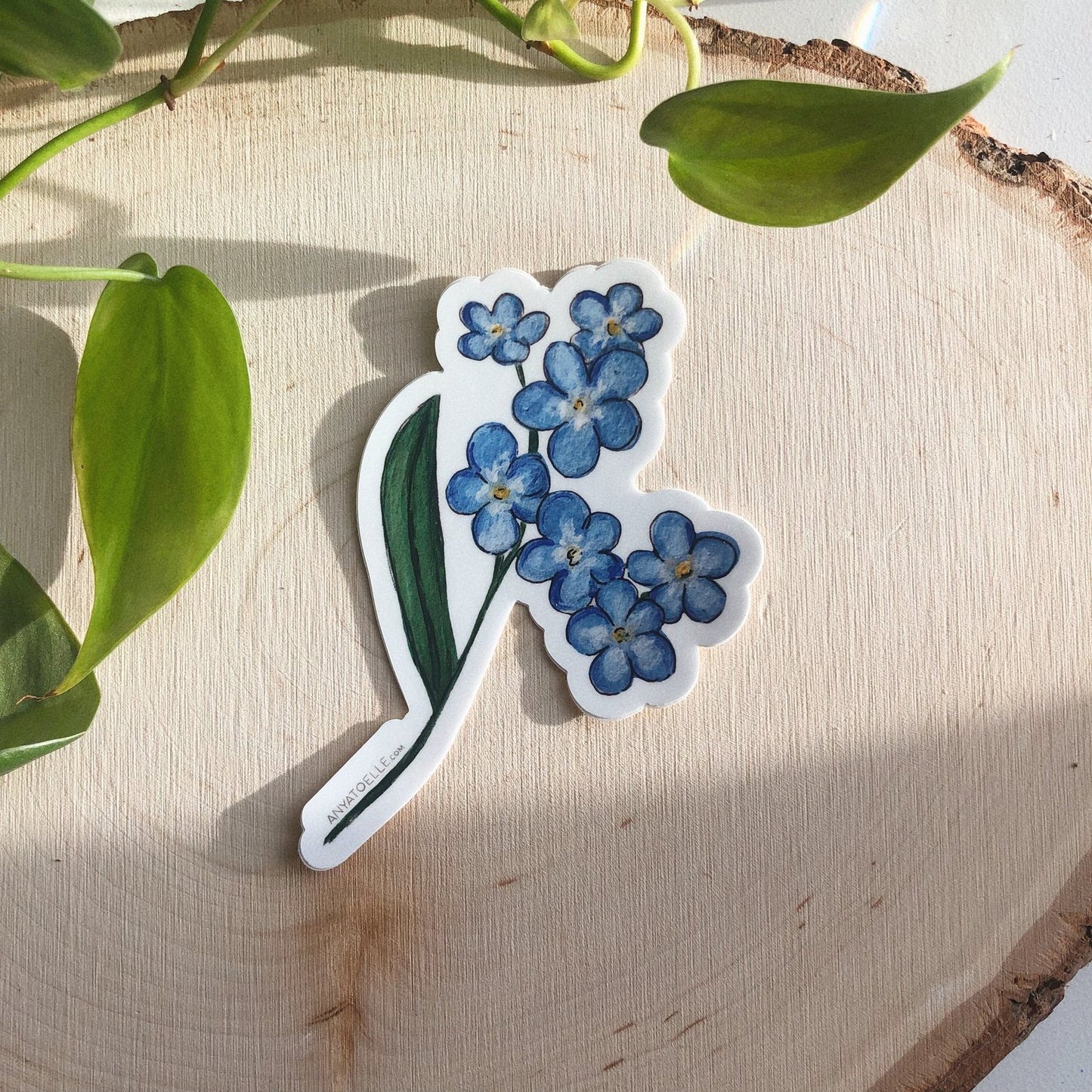 Forget-Me-Not Sticker by Anya Toelle