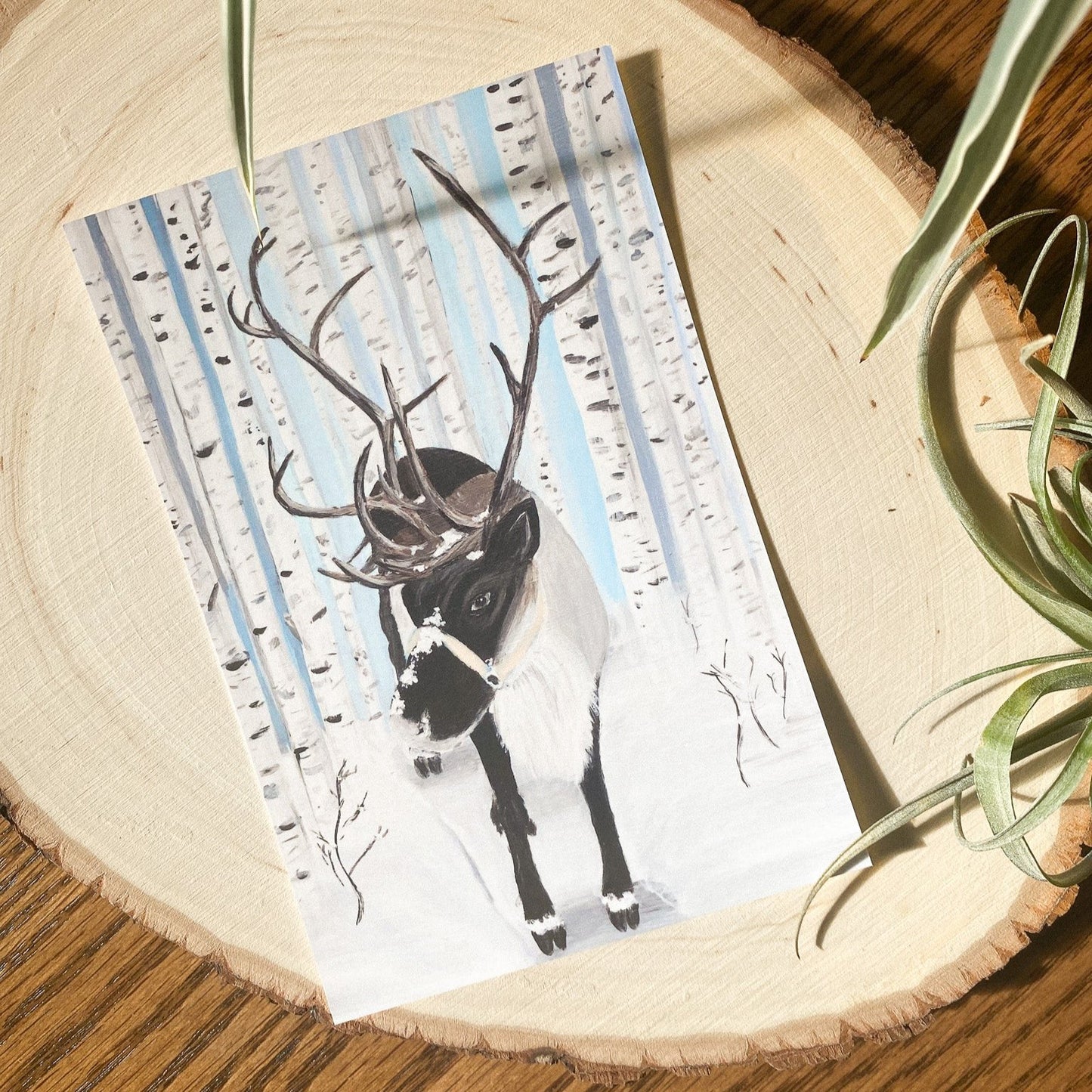 Ruby the Reindeer Postcard by Anya Toelle