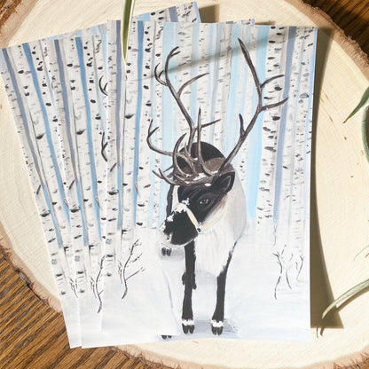 Ruby the Reindeer Postcard by Anya Toelle