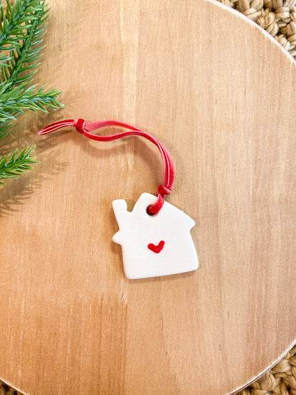 Little House Ornament by Little Fish Workshop