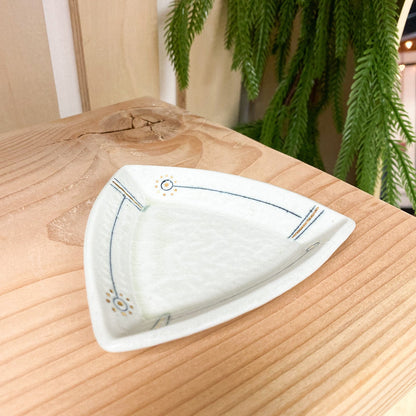 Liminal Triangle Porcelain Plate by K.Olson