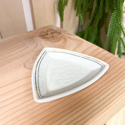 Liminal Triangle Porcelain Plate by K.Olson