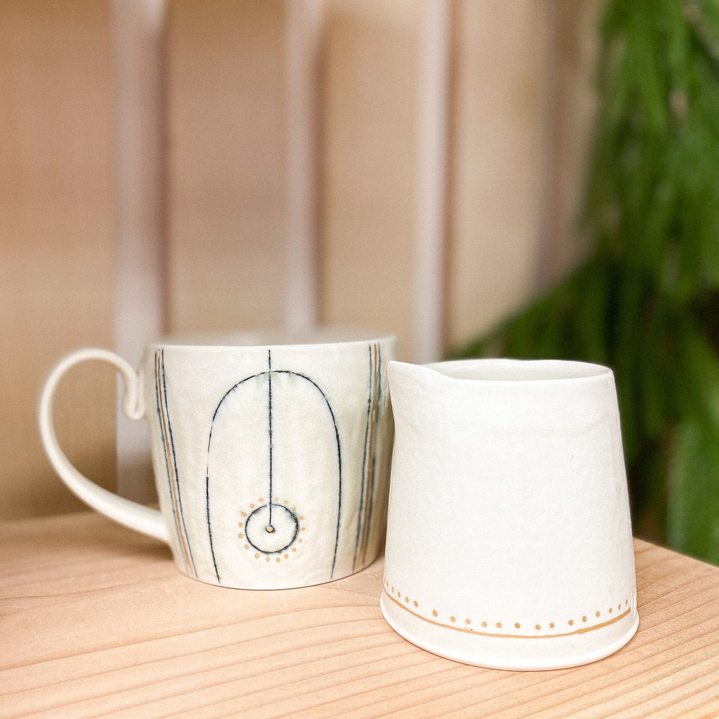 Porcelain Creamer Cup by K.Olson