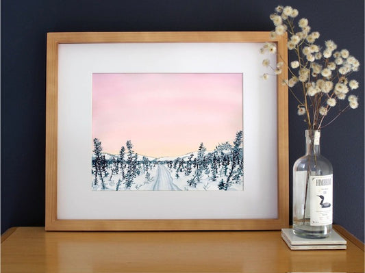 Pink in the Whites 16x20" Framed Print by Jill Richie