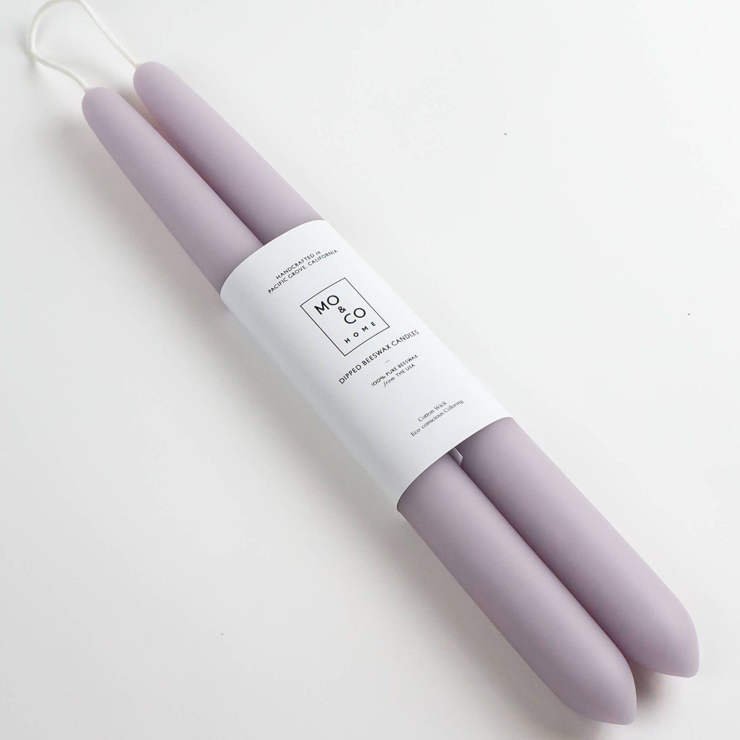 100% Beeswax Dipped Candles | 10" by Mo&Co Home