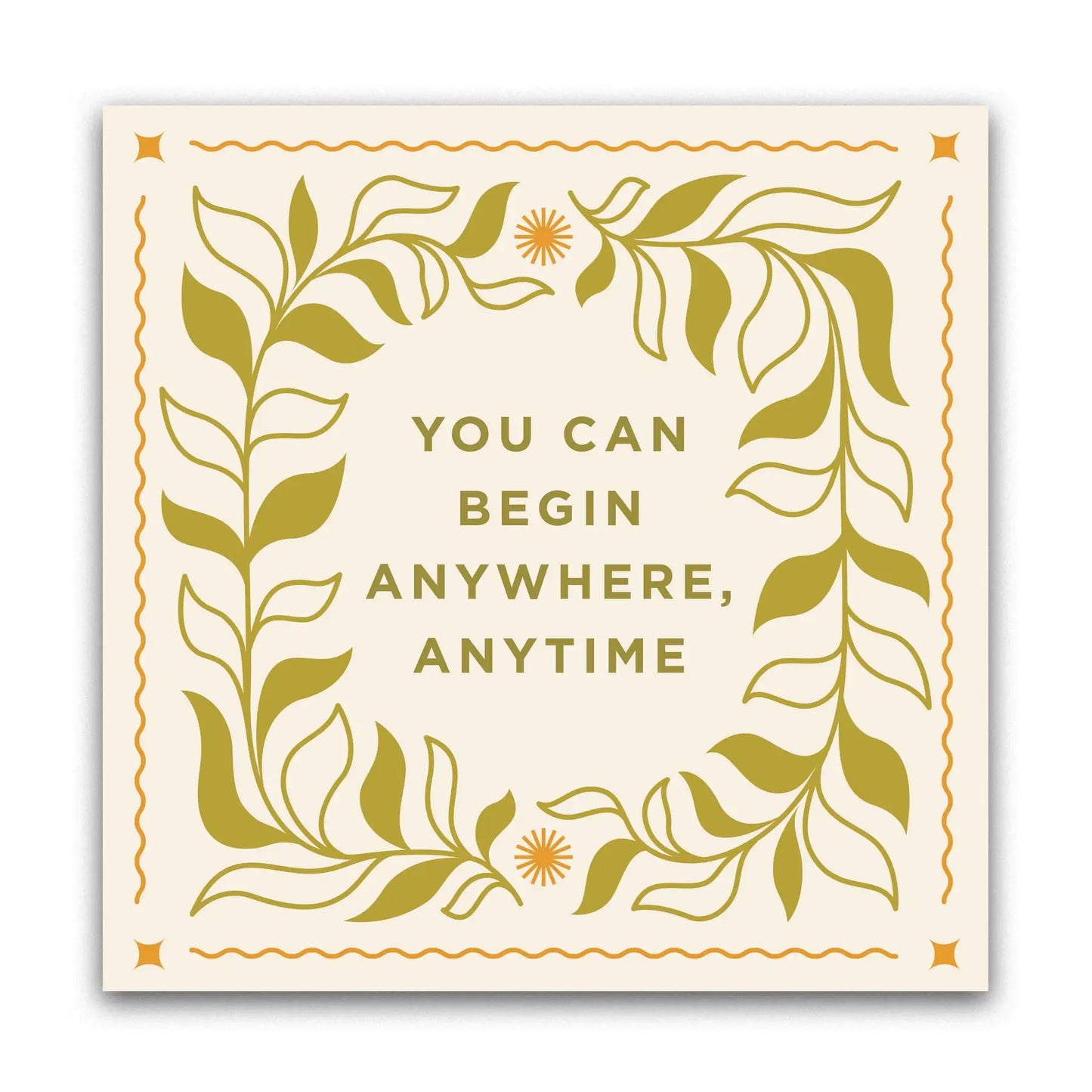 You Can Begin Anywhere Sticker by Line & Kind Paper Co.