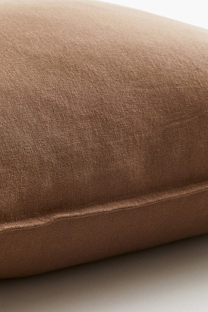 Linen Blend 20"x20" Accent Pillow | Dusty Brown