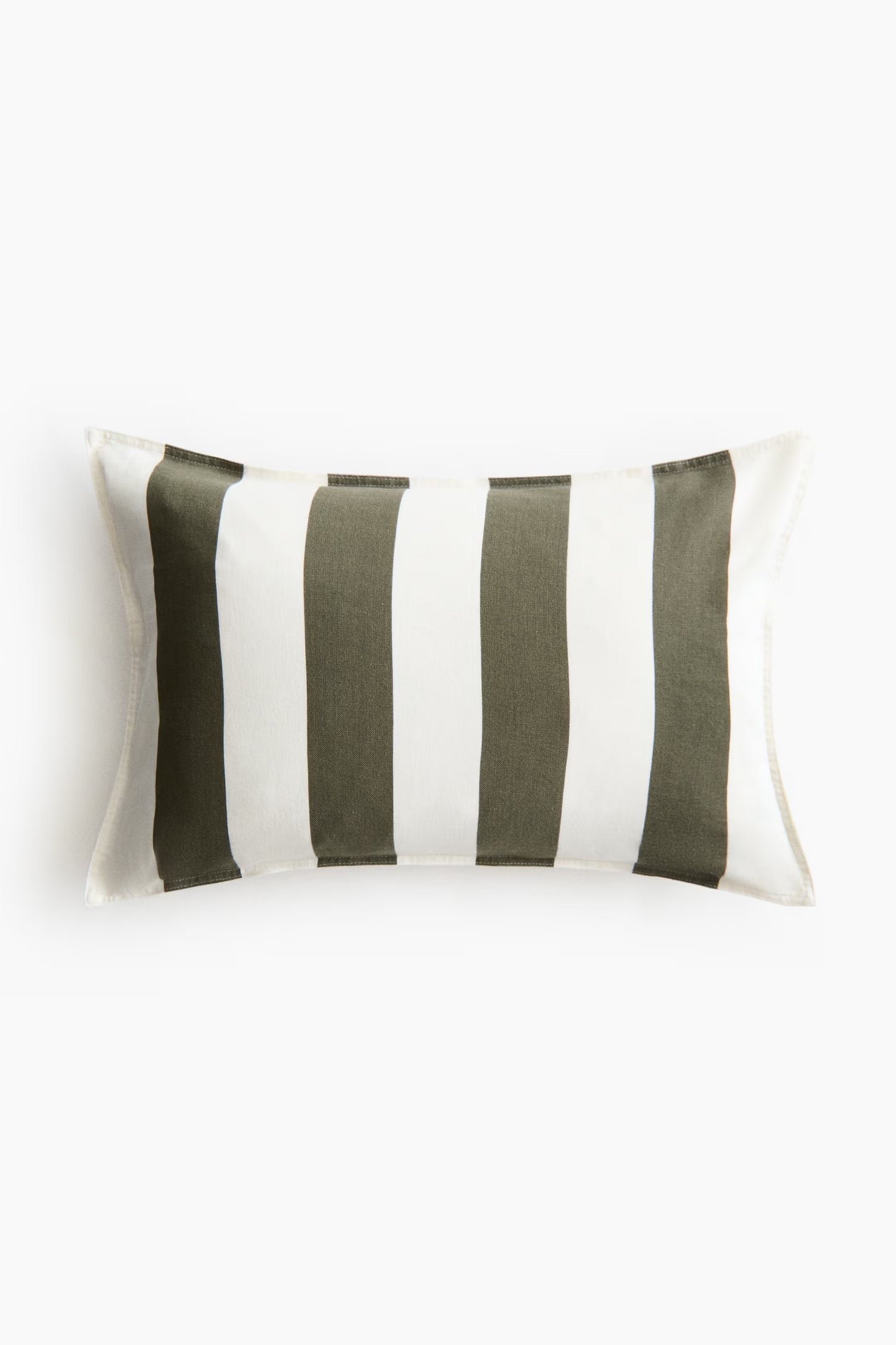 Linen Blend 16"x24" Accent Pillow | Olive Stripes