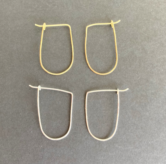 Selah Hammered Hoop Earrings by DUO Goods