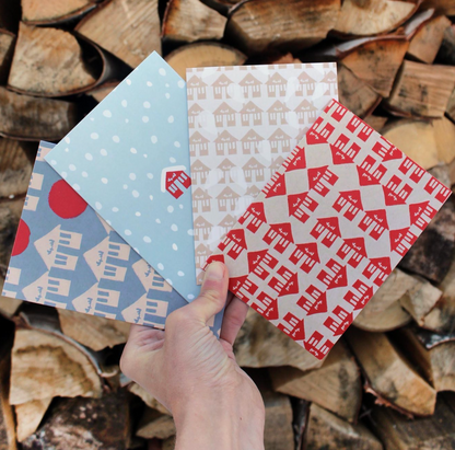 Cabin Country Cards - 4 Pack by Jill Richie