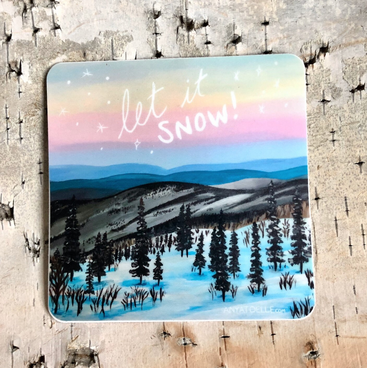 Let it Snow Sticker by Anya Toelle