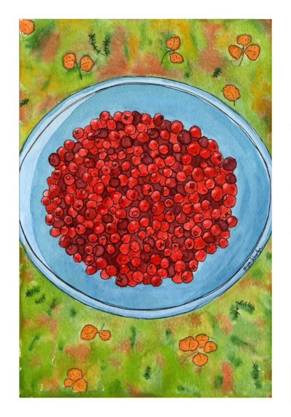 Cranberry Cache Card by Nerka Designs