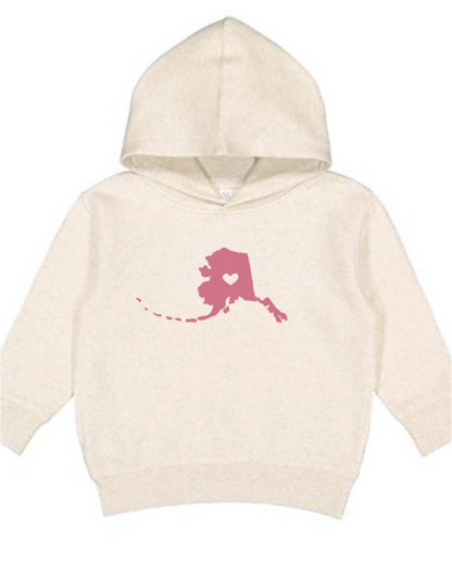 I Love Alaska Kid's Hoodie by Printworthy