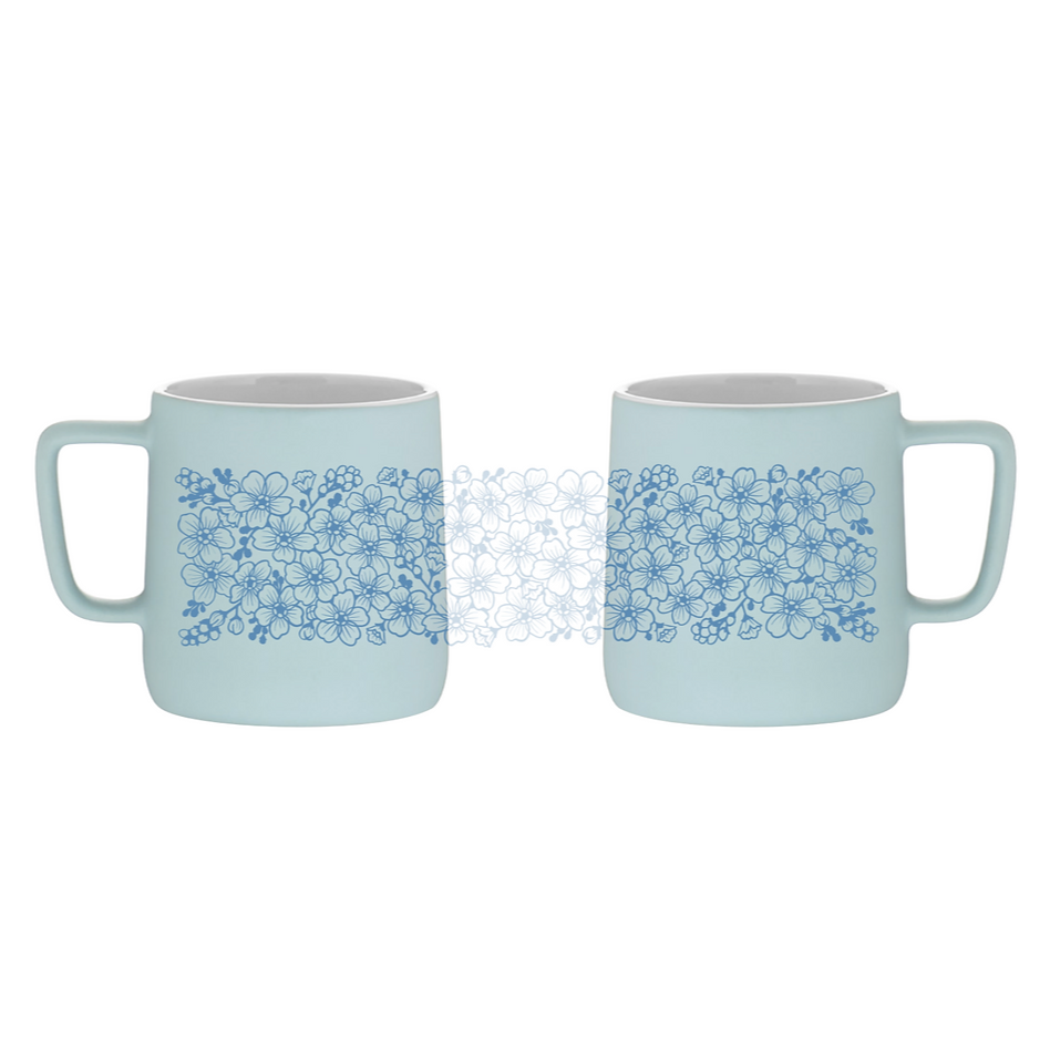 Forget-me-not Ceramic Mug by Brianna Reagan Art