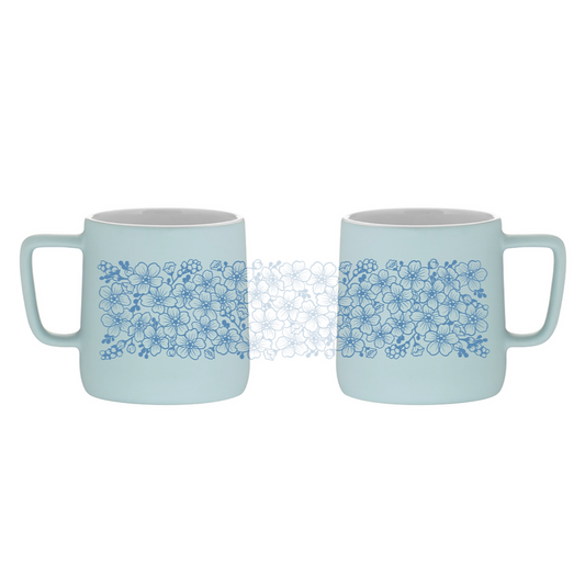 Forget-me-not Ceramic Mug by Brianna Reagan Art