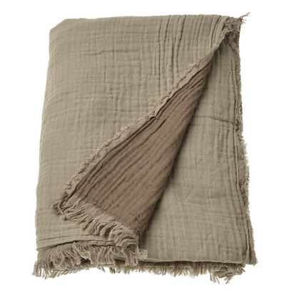 Sheer Cotton Throw Blanket | Morel