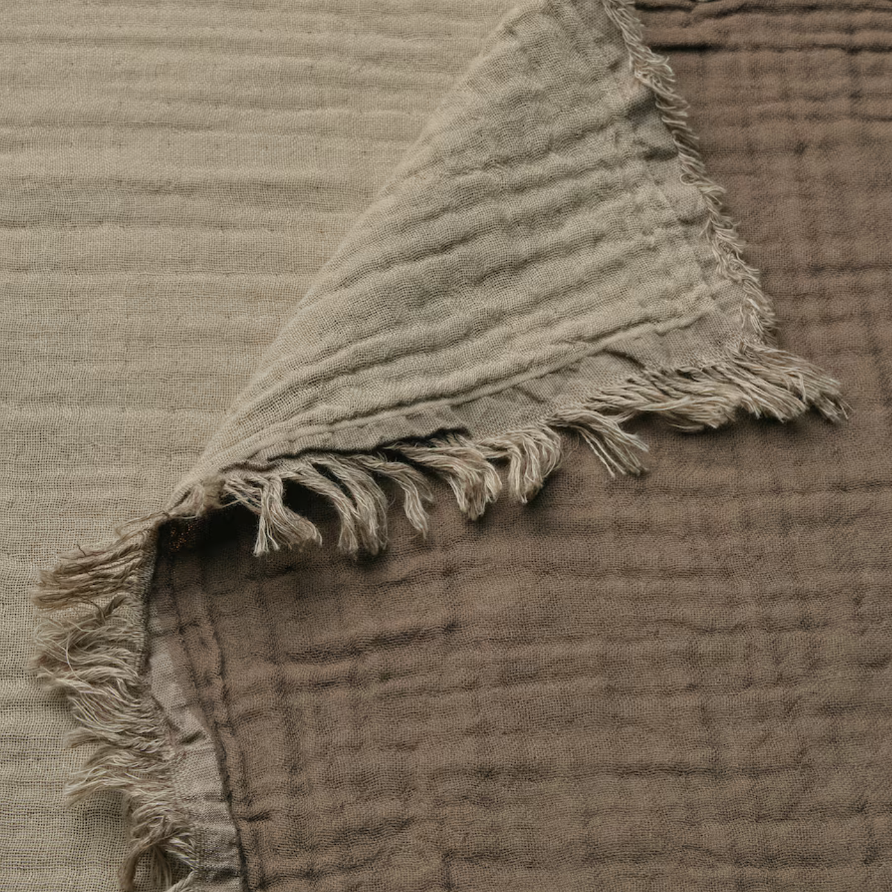 Sheer Cotton Throw Blanket | Morel