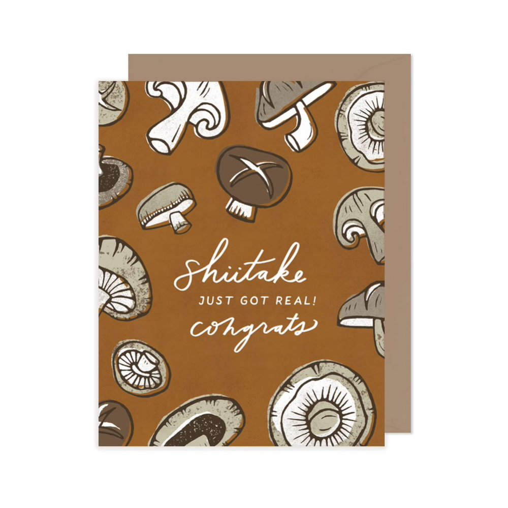 Shiitake Congrats Card by Root & Branch Co.