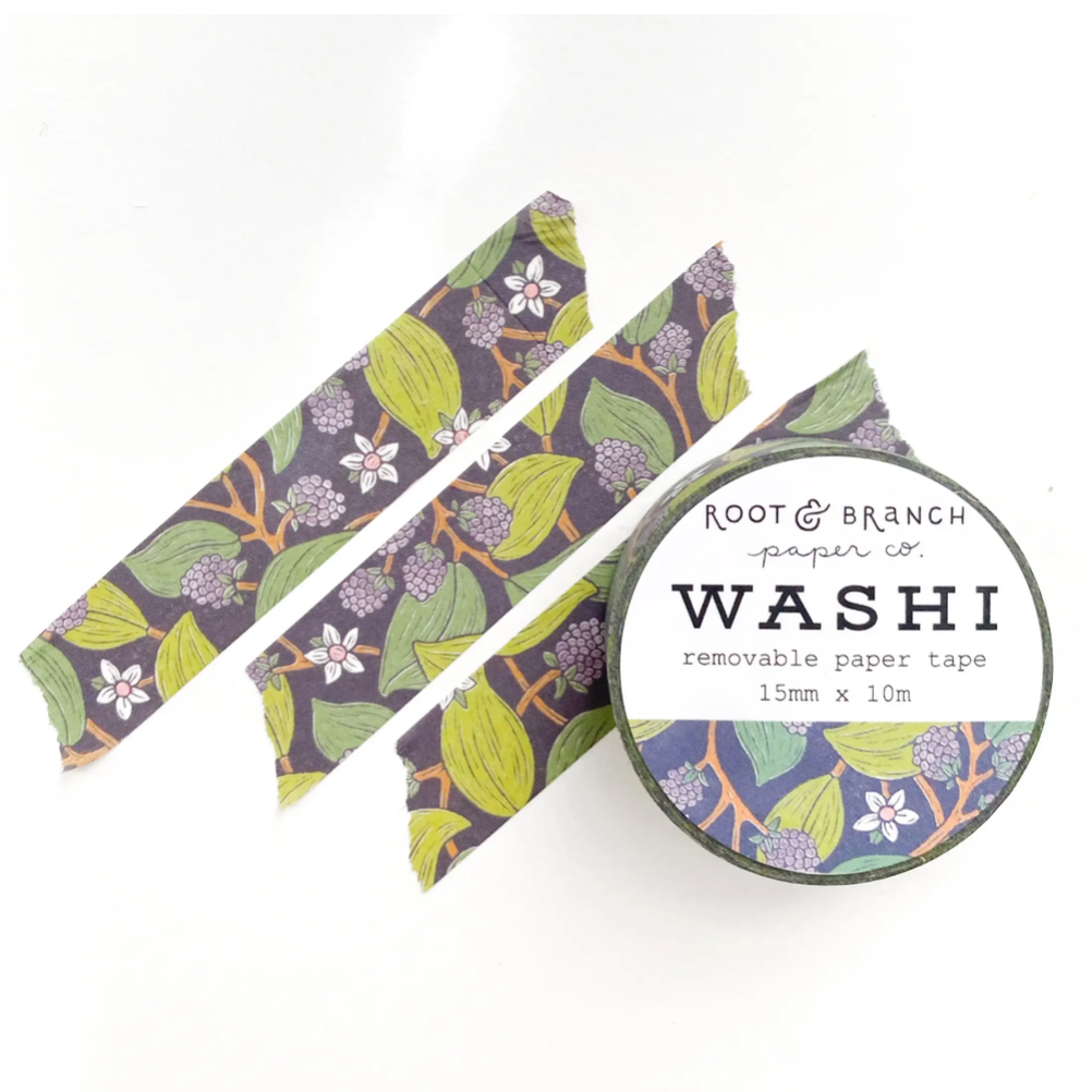 Wild Blackberry Washi Tape by Root & Branch Paper Co.