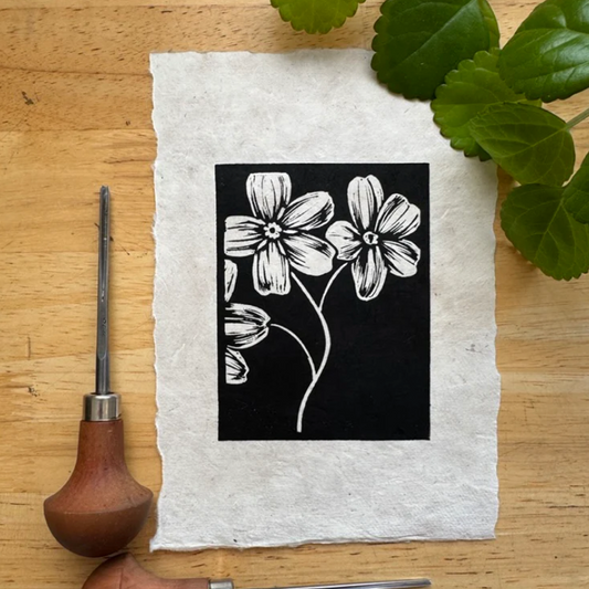 Forget-me-not Print by Adrift Prints