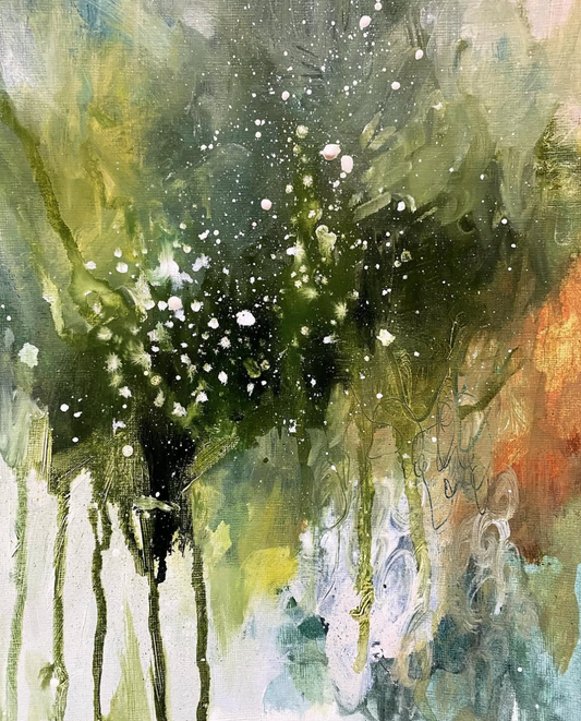Green Splash 8x10 Print by Unraveled Art