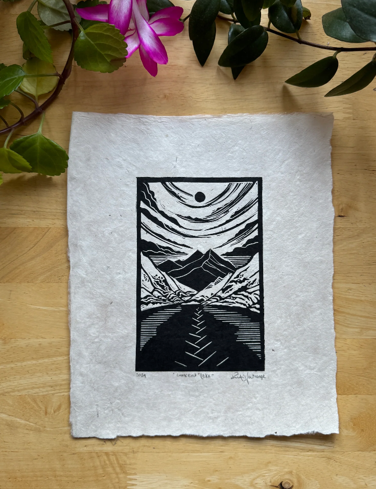 Crescent Lake 8x10 Original Print by Adrift Prints