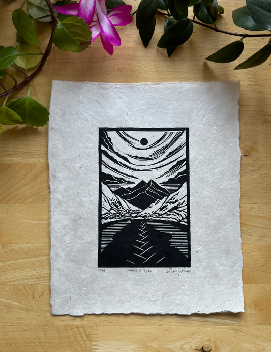 Crescent Lake 8x10 Original Print by Adrift Prints