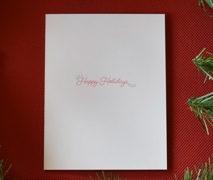 Dala Moose Holiday Card by Arctic Haven Studio