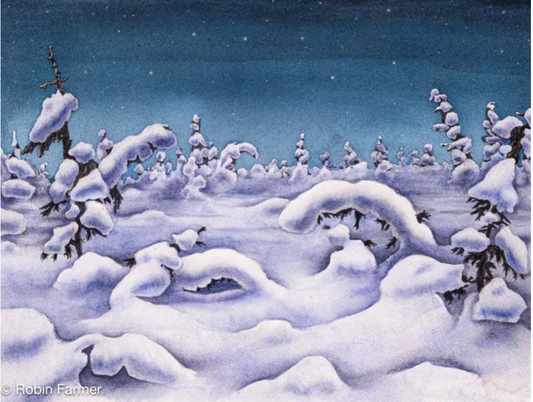 Field of Blue 5x7 Print by Robin Farmer