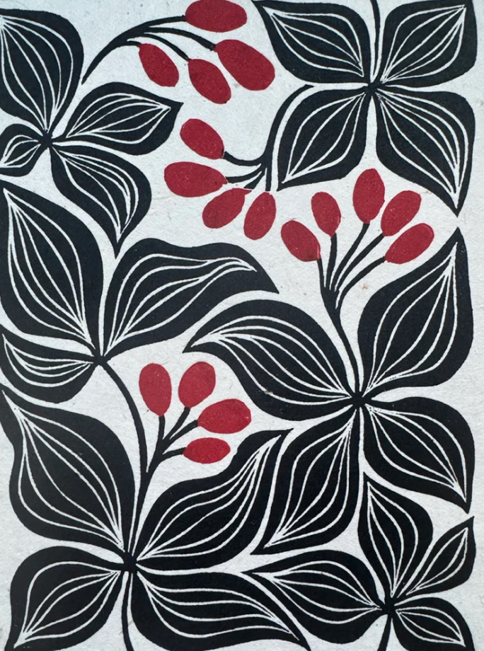 Bunchberry 8x10 Original Print by Adrift Prints