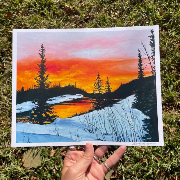 Fire and Ice 8x10 Print by AnnMarie Henderson